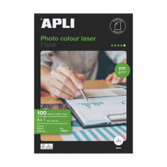 PAQUETE 100h PAPEL APLI GLOSSY 210gr