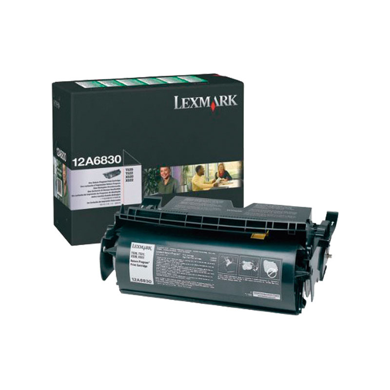 TÓNER ORIGINAL LEXMARK 12A6830 TÓNER ORIGINAL LEXMARK 12A6830