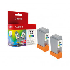 PACK 2 INKJET ORIGINAL CANON BCI-24CL