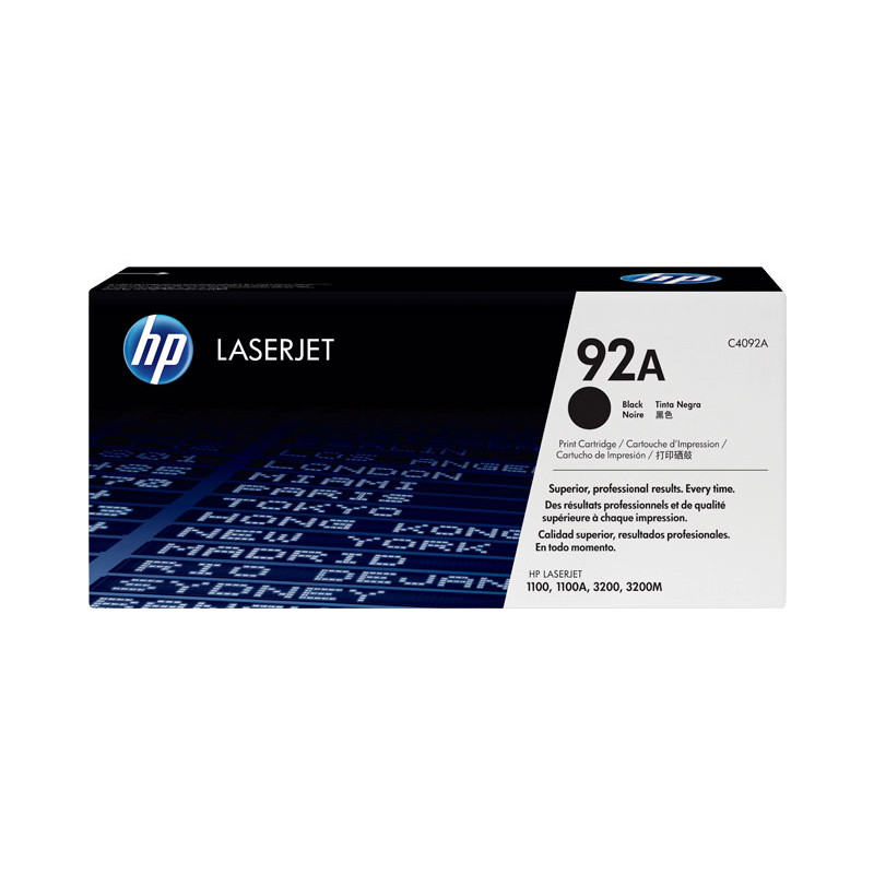 CARTUCHO DE TÓNER ORIGINAL LASERJET HP 92A CARTUCHO DE TÓNER ORIGINAL LASERJET HP 92A