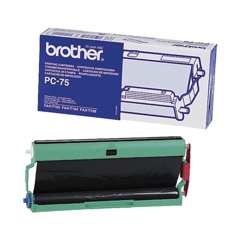 KIT CINTA Y BOBINA ORIGINAL BROTHER PC75 KIT CINTA Y BOBINA ORIGINAL BROTHER PC75