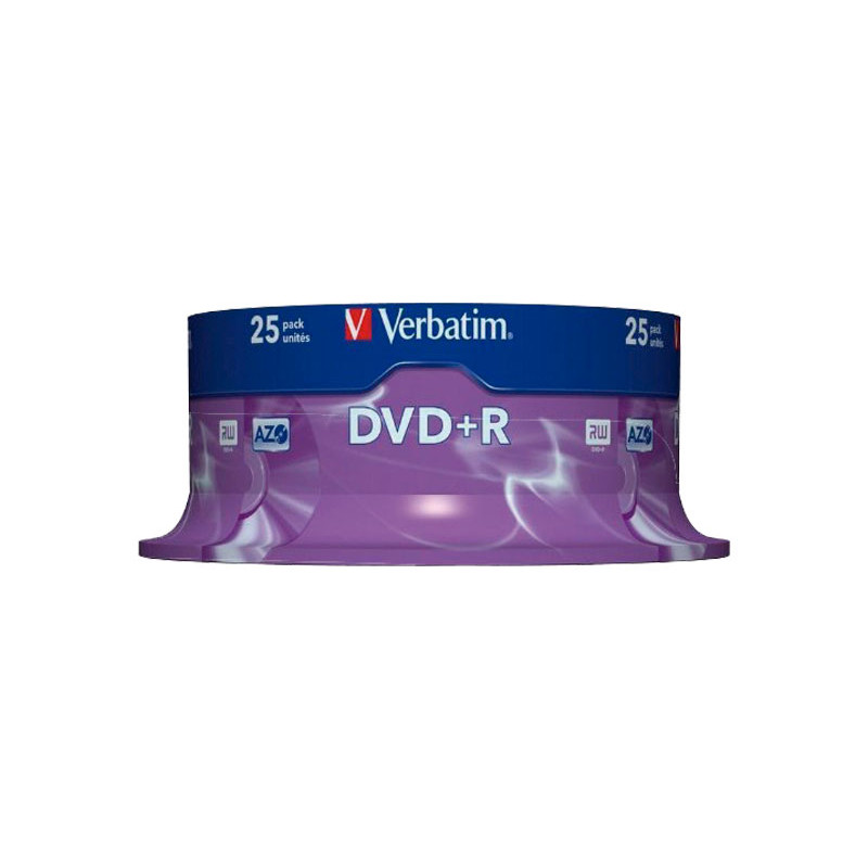 BOBINA 25 DVD+R 16X 4.7GB ADVANCED AZO