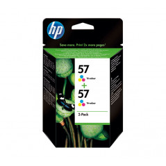 PACK DE AHORRO DE 2 CARTUCHOS DE TINTA ORIGINAL HP 57