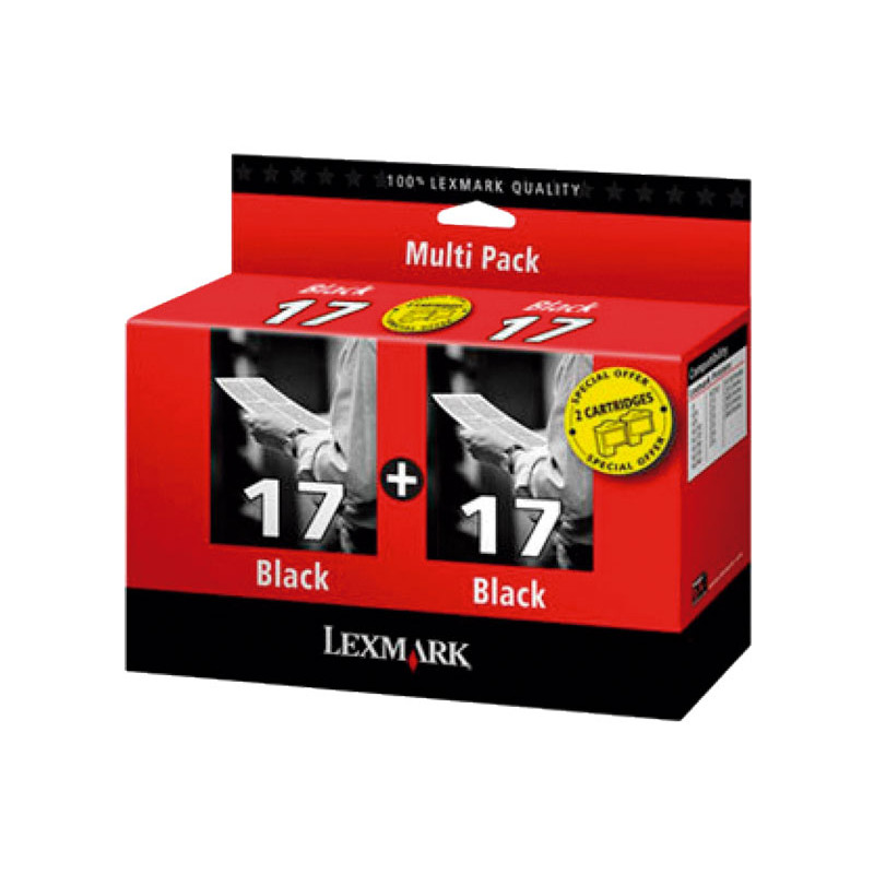 PACK 2 INKJET ORIGINAL LEXMARK Nº17