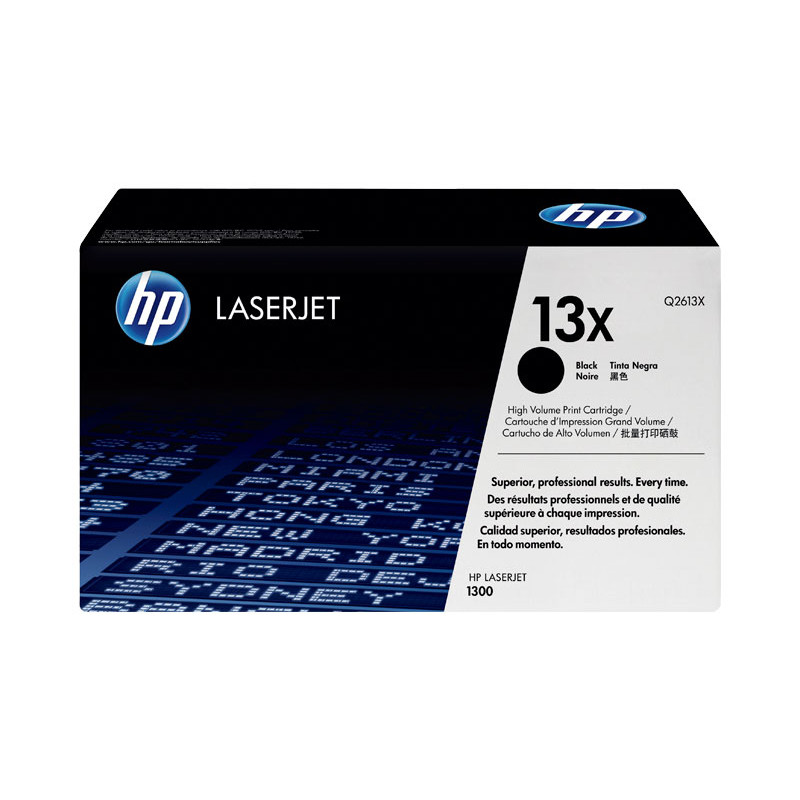 CARTUCHO DE TÓNER ORIGINAL LASERJET HP 13X DE ALTA CAPACIDAD