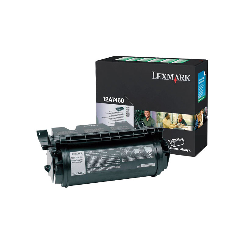 TÓNER ORIGINAL LEXMARK 12A7460 TÓNER ORIGINAL LEXMARK 12A7460
