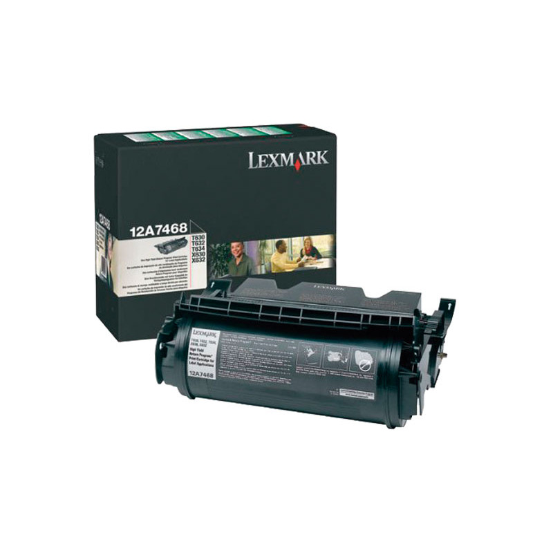 TÓNER ORIGINAL LEXMARK 12A7468 TÓNER ORIGINAL LEXMARK 12A7468