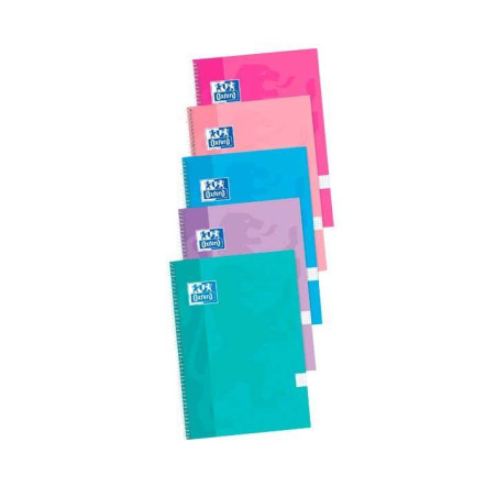 PACK 4+1 CUADERNOS OXFORD "CLASSIC: WRITE&ERASE" Fº 80h COLORES TENDENCIA