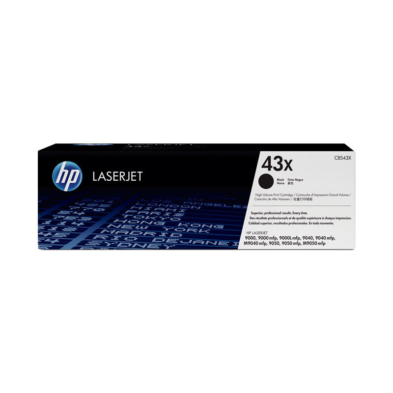 CARTUCHO DE TÓNER ORIGINAL LASERJET HP 43X DE ALTA CAPACIDAD