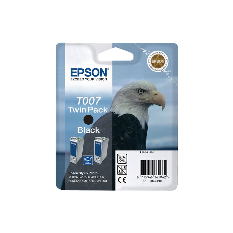 PACK 2 INKJET ORIGINAL EPSON T007 PACK 2 INKJET ORIGINAL EPSON T007