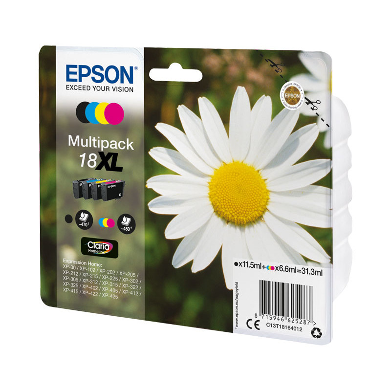 MULTIPACK INKJET EPSON ORIGINAL Nº18XL