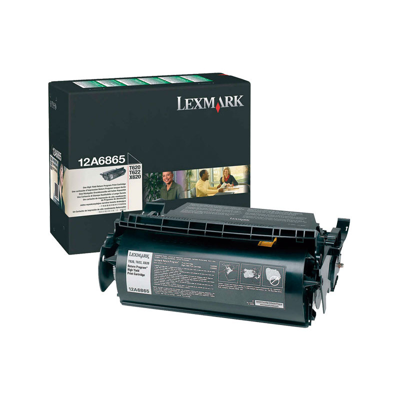 TÓNER ORIGINAL LEXMARK 12A6865 ALTA CAPACIDAD TÓNER ORIGINAL LEXMARK 12A6865 ALTA CAPACIDAD