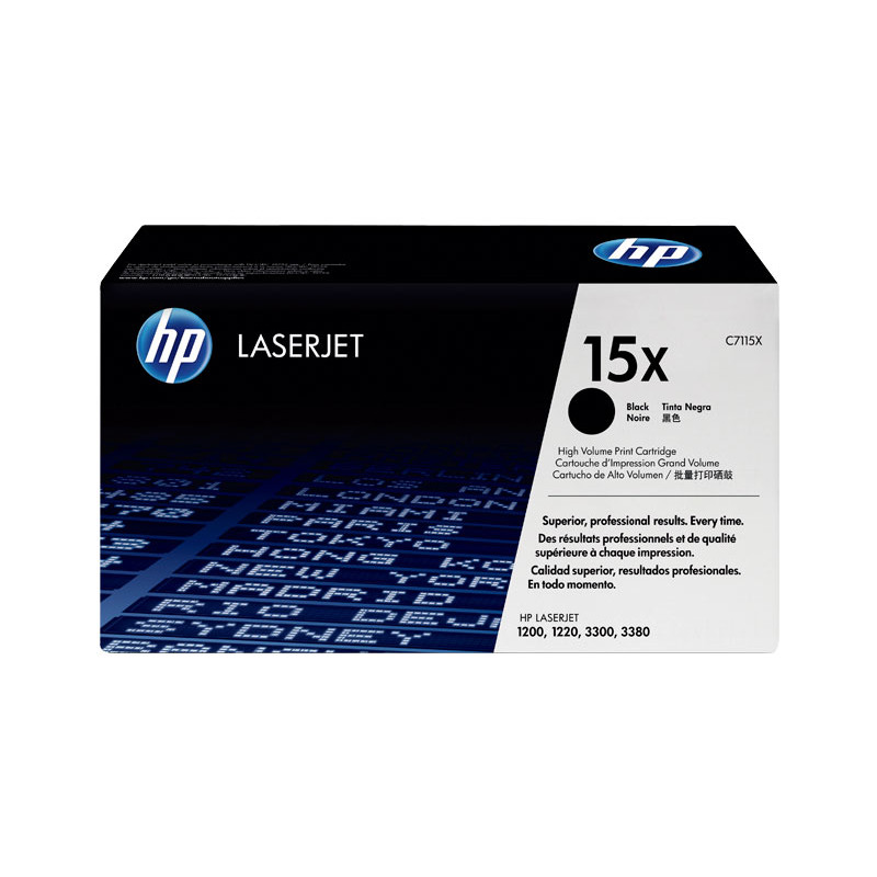 CARTUCHO DE TÓNER ORIGINAL LASERJET HP 15X DE ALTA CAPACIDAD CARTUCHO DE TÓNER ORIGINAL LASERJET HP 15X DE ALTA CAPACIDAD