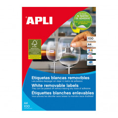 CAJA 100h ETIQUETAS APLI REMOVIBLES 52,5 x 21,2mm