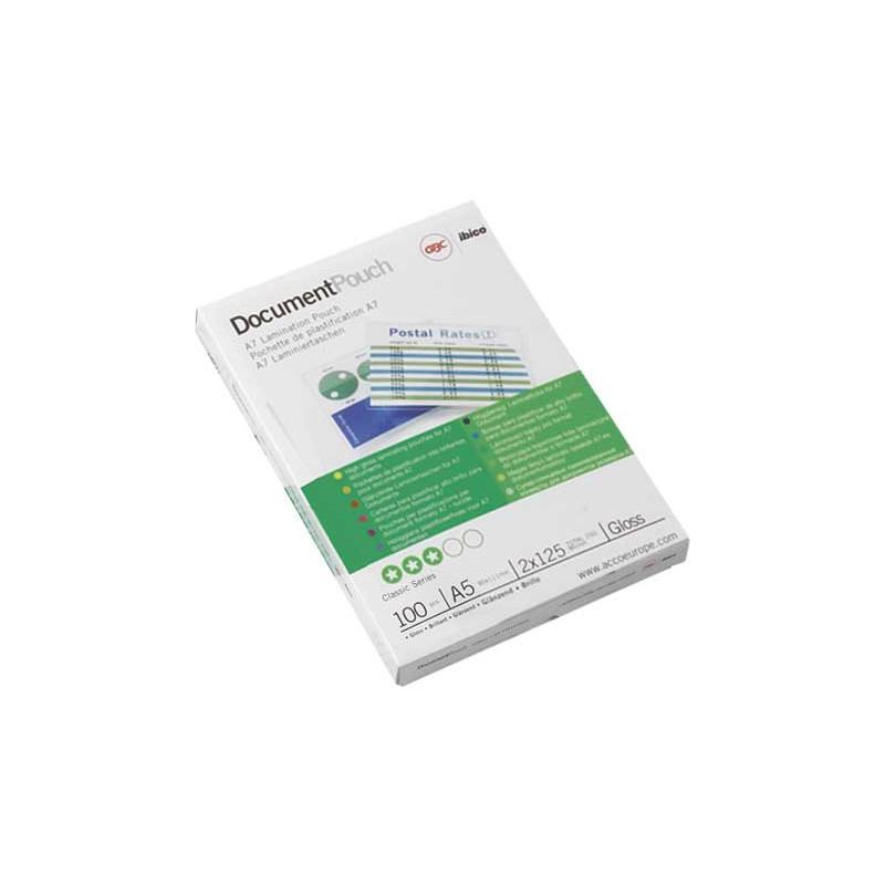 CAJA 100 BOLSAS GBC PLASTIFICAR A5 CAJA 100 BOLSAS GBC PLASTIFICAR A5