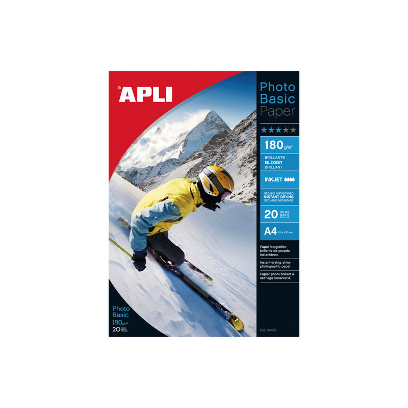 CARPETA 20h PAPEL APLI PHOTOBASIC 180gr CARPETA 20h PAPEL APLI PHOTOBASIC 180gr