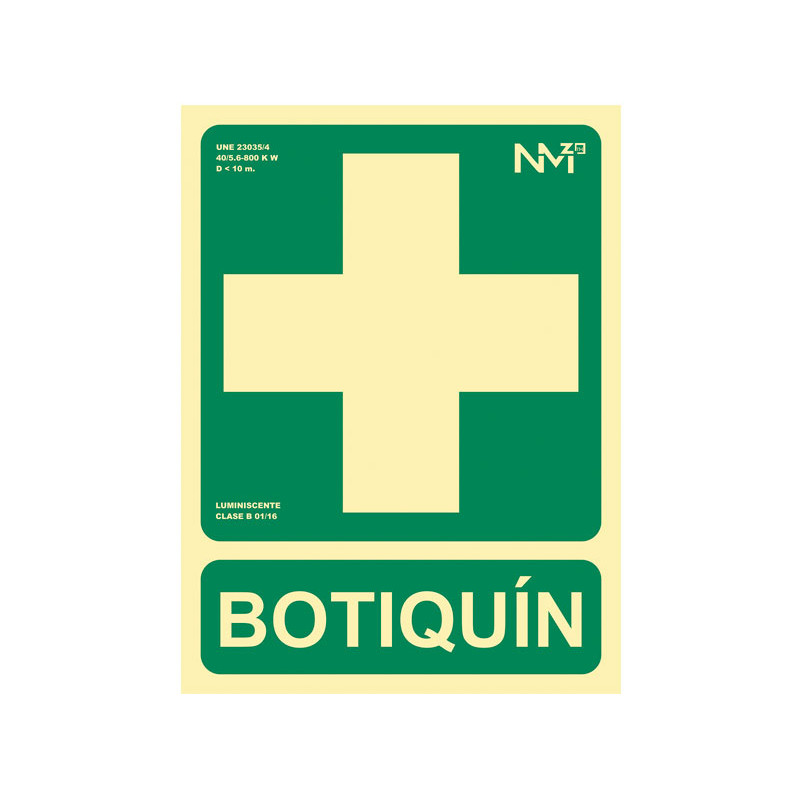 PLACA NORMALIZADA ARCHIVO 2000 "BOTIQUIN" PLACA NORMALIZADA ARCHIVO 2000 "BOTIQUIN"