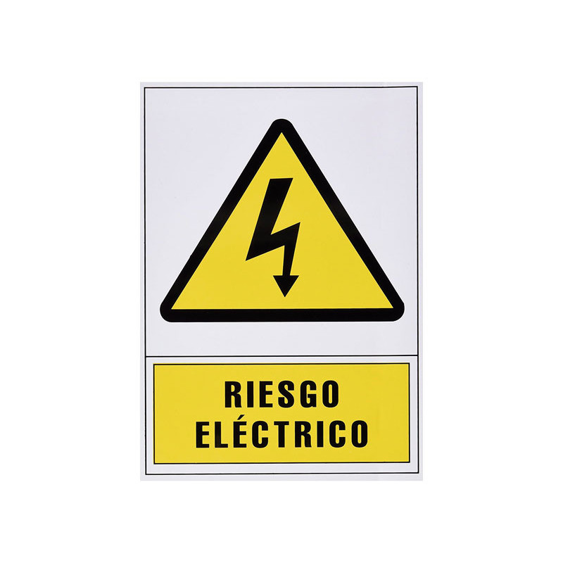 PLACA NORMALIZADA ARCHIVO 2000 PVC "RIESGO ELECTRICO"