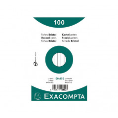 PACK 100 FICHAS EXACOMPTA HORIZONTAL 100x150mm