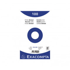 PACK 100 FICHAS EXACOMPTA LISAS 125x200mm