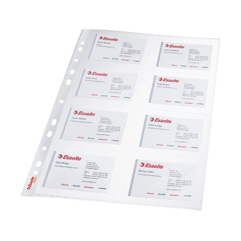 BOLSA 10 FUNDAS ESSELTE TARJETAS DE VISITA BOLSA 10 FUNDAS ESSELTE TARJETAS DE VISITA