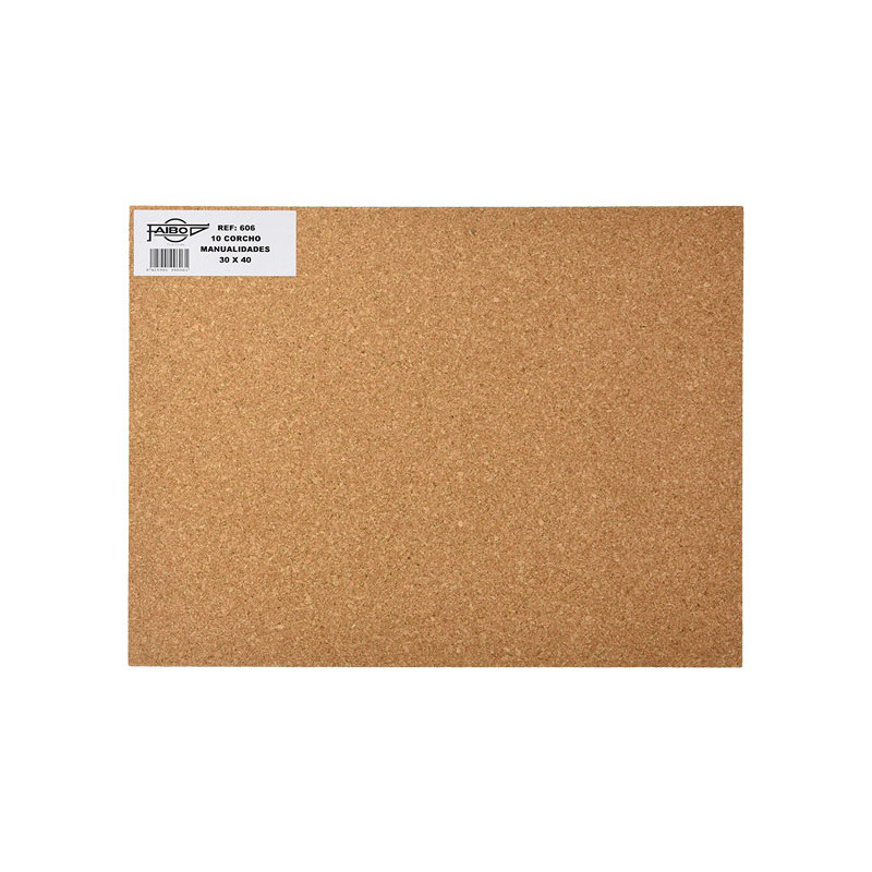 PACK 10 PLANCHAS CORCHO FAIBO 30x40cm PACK 10 PLANCHAS CORCHO FAIBO 30x40cm