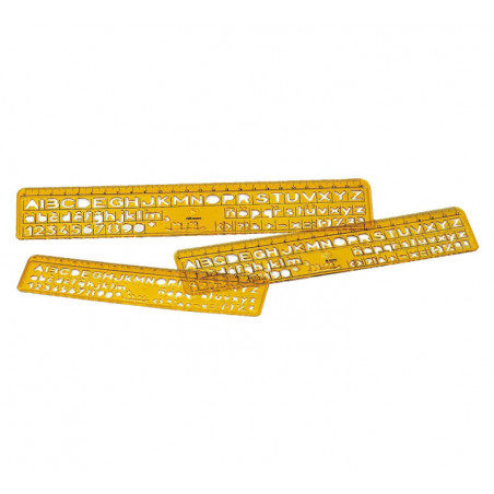 SET 3 PLANTILLAS FAIBO PARA ROTULAR 6-8-10mm