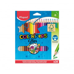 ESTUCHE 24 LÁPICES DE COLORES MAPED COLOR`PEPS