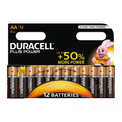 PACK 12 PILAS DURACELL ALCALINAS PLUS POWER AA