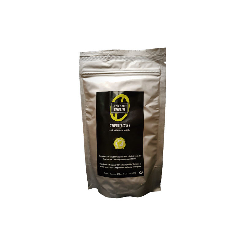 BOLSA CAFÉ MOLIDO RAVEZZI CAPRITXOSO 250gr BOLSA CAFÉ MOLIDO RAVEZZI CAPRITXOSO 250gr