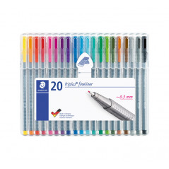 ESTUCHE 20 ROTULADORES STAEDTLER TRIPLUS FINELINER 334