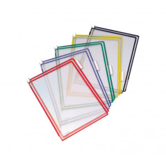 PACK 10 FUNDAS TARIFOLD CON PIVOTES COLORES SURTIDOS