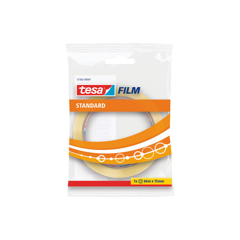 CINTA ADHESIVA TESA FILM STANDARD 15mm x 66m