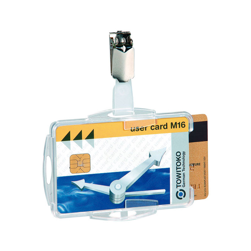 IDENTIFICADOR DURABLE DOBLE CON PINZA IDENTIFICADOR DURABLE DOBLE CON PINZA