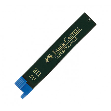 ESTUCHE 12 MINAS FABER CASTELL SUPER-POLYMER 0,7mm HB