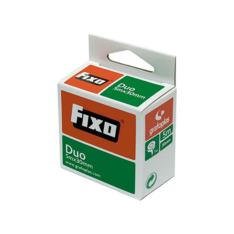 CINTA ADHESIVA DOBLE CARA FIXO DUO 30mm x 5m