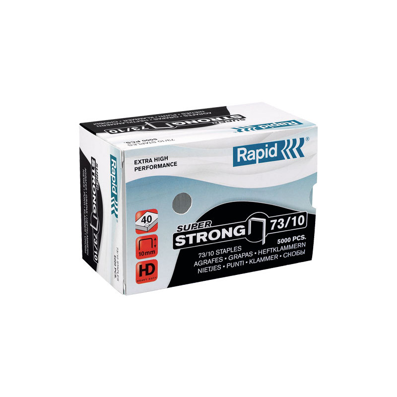 CAJA 5000 GRAPAS RAPID SUPER STRONG 73/10mm CAJA 5000 GRAPAS RAPID SUPER STRONG 73/10mm