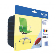 PACK 4 INKJET ORIGINAL BROTHER RAINBOW LC229XLVALBP