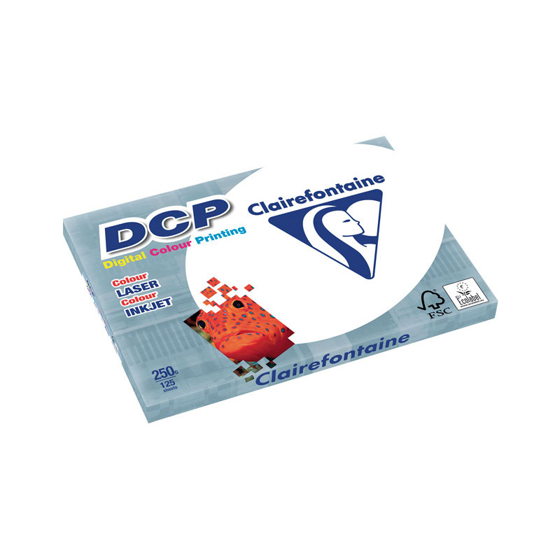 PAQUETE 125h PAPEL CLAIREFONTAINE DCP 250gr A3