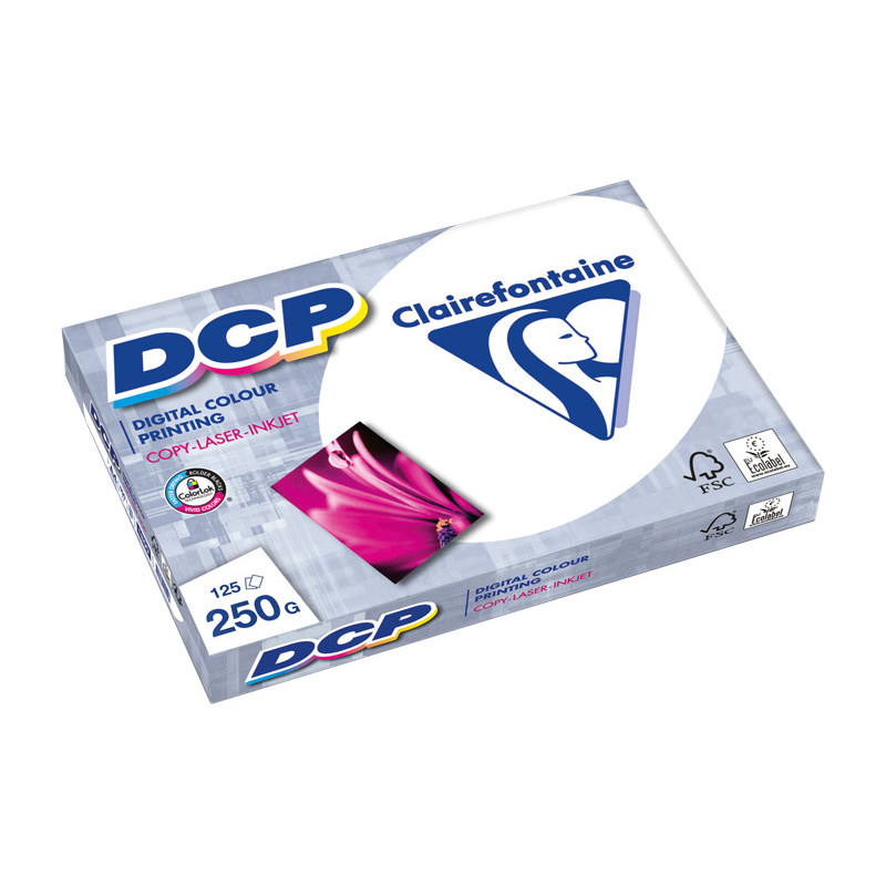 PAQUETE 125h PAPEL CLAIREFONTAINE DCP 250gr A4