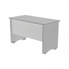 MESA ROCADA SERIE WORK 120x60cm ALUMINIO-GRIS