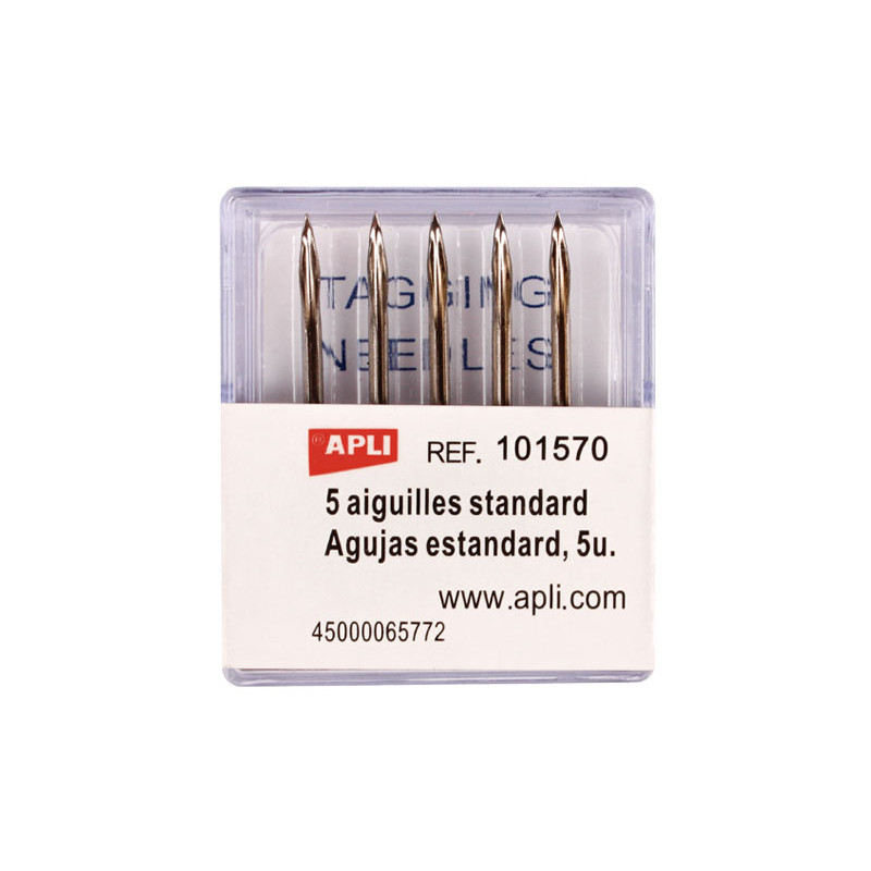 PACK 5 AGUJAS ESTÁNDAR APLI PARA ETIQUETADORA PACK 5 AGUJAS ESTÁNDAR APLI PARA ETIQUETADORA