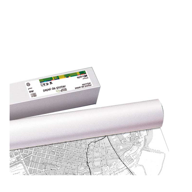 ROLLO PAPEL PLOTTER FABRISA COPIA DE PLANOS 91,4cmx175m