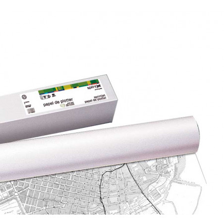 ROLLO PAPEL PLOTTER FABRISA COPIA DE PLANOS 91,4cmx175m