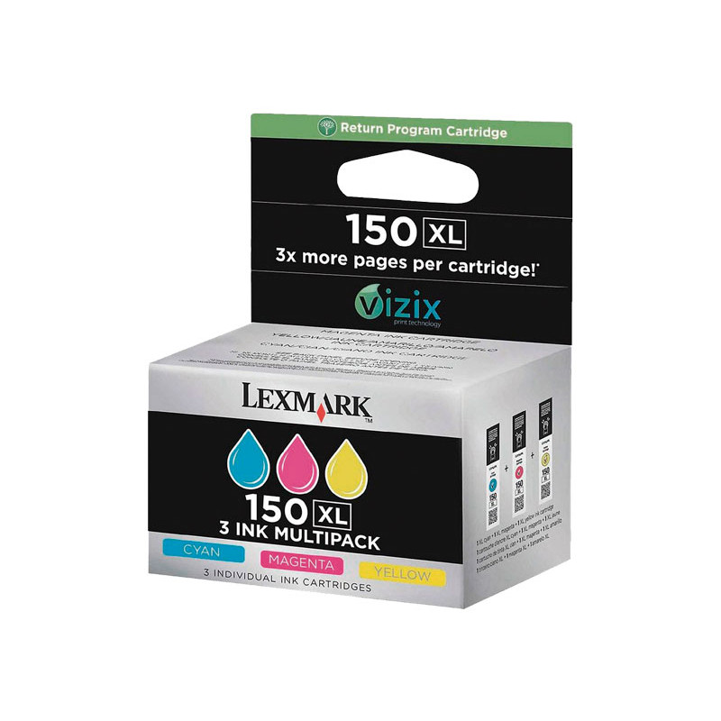 RAINBOW PACK INKJET ORIGINAL LEXMARK Nº150 XL