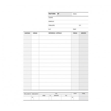 TALONARIO 50h APLI FACTURAS 1/4 DUPLICADO CATALÁN