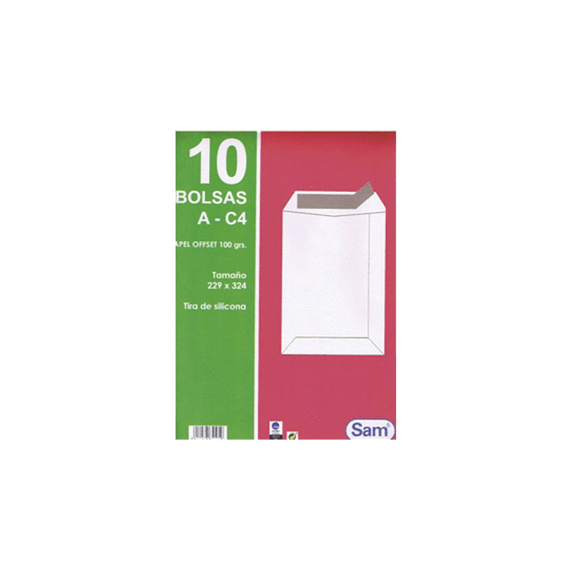 PACK 10 BOLSAS SAM 229x3241mm 100gr