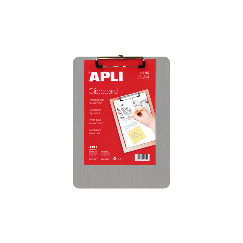 CLIPBOARD APLI A4 ALUMINIO