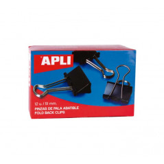 CAJA 12 PINZAS DE PALA APLI ABATIBLE 51mm