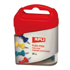 CAJA 25 AGUJAS APLI PUSH PINS